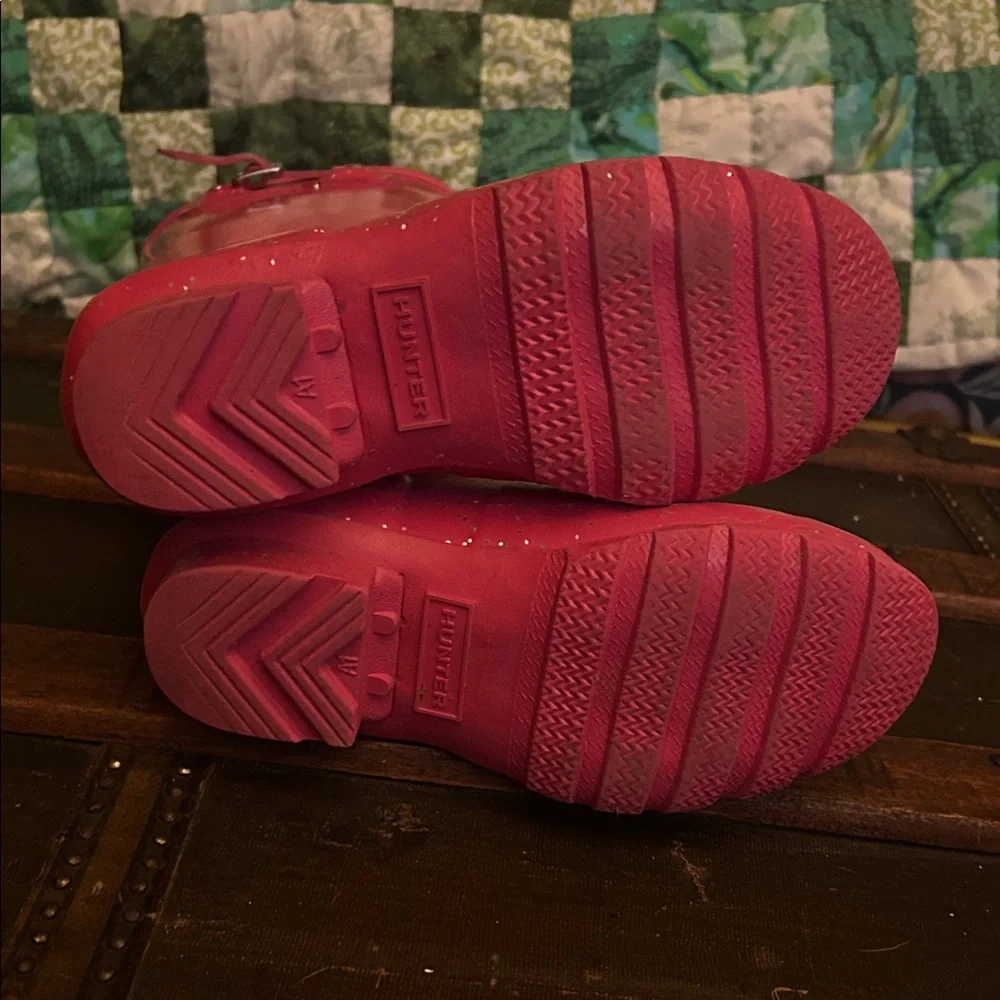 Hunter Sparkling Pink Tall Boots